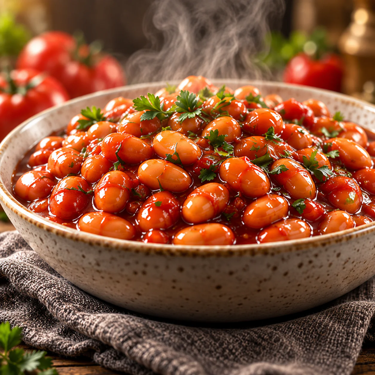 لوبیا چیتی در سس گوجهفرنگی تصویر 7