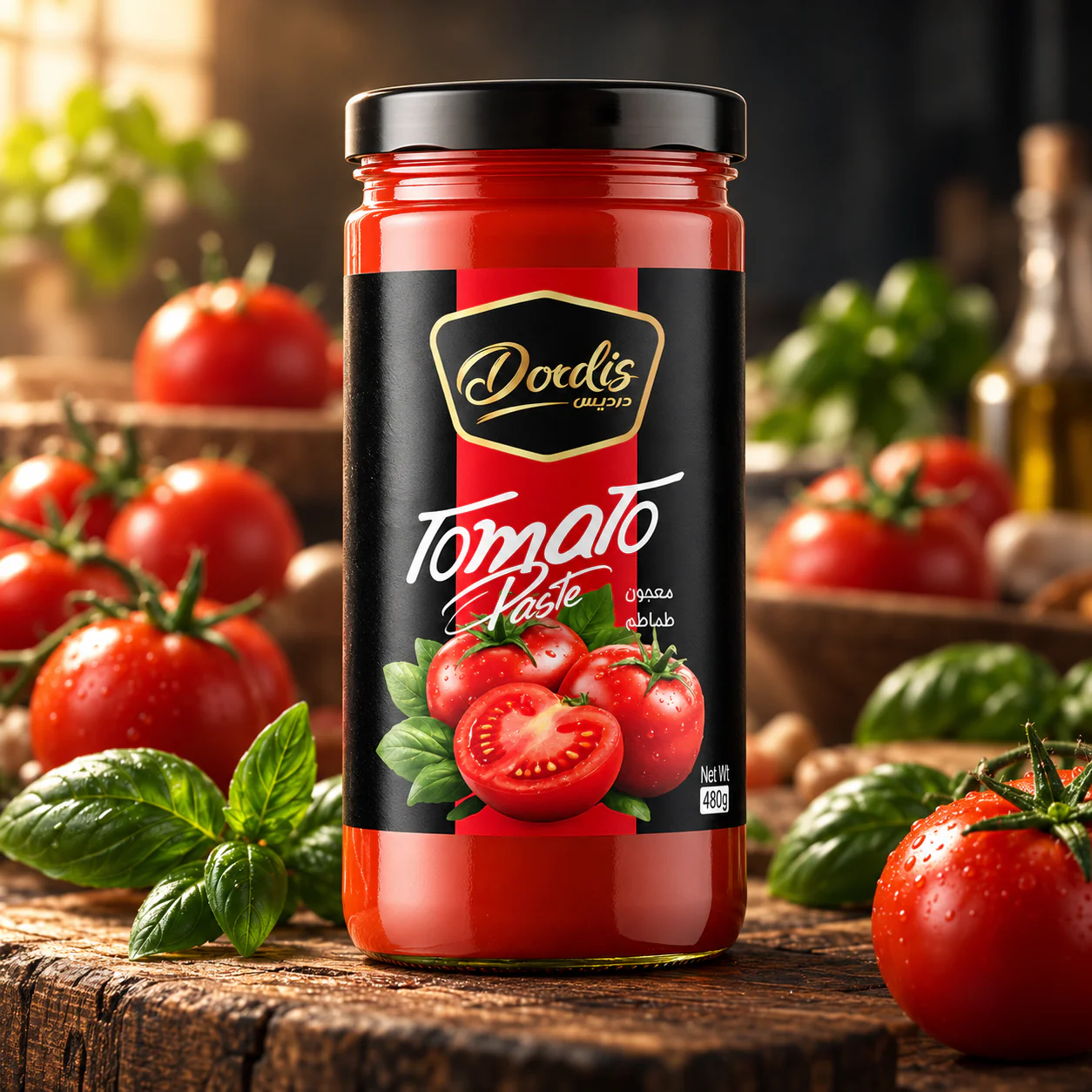 رب گوجه‌فرنگی شیشه‌ای